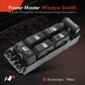 A-premium Front Driver Side Master Power Window Switch Compatible With Chevrolet Gmc Cadillac Models-tahoe Silverado Sierra