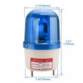 Baomain Rotating Tower Warning Light Lte-1101 Industrial 24v 10w Blue Flash Led Signal