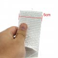 Uxcell 10m White Woven Cloth Car Motorcycle Exhaust Pipe Heat Insulation Wrap Tape