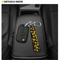 Glenlcwe Cute Floral Print Women Wristlet Strap For Key Cell Phone Car Neoprenechain Handbag Charm Key Ring