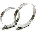 1 Ea 4 5 Stainless Metal Steel T Bolt Hose Clamps Assortment Kit Variety 2pc 