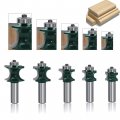 5 Piece Bullnose Router Bit Set 1 2 In Shank Carbide Tipped Wood Milling Cutter For Doors Tables Cabinets And Diy Woodworking 