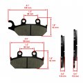Caltric Front Brake Pads Compatible With Yamaha Xtz660 Xtz-660 Tenere 660 1991-1998