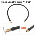X Autohaux 50cm Threaded Tire Inflator Extension Hose Chuck Adapter Air Pump Tube Valve Pipe For Car Truck Bike Mtb Copper