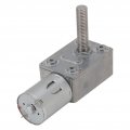 Micro Gear Box Motor Dc High Torque Electric Speed Reduction Geared Self Locking Reversible Worm Gearbox 12v M8x33mm Shaft 