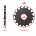 Caltric Red Drive Chain And Sprocket Kit Compatible With Suzuki Gsx-r1000 2001-2006 525-chain