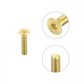 Uxcell Flat Head Socket Cap Screws M2 5-0 45 X 12mm Brass Inner Hex Drive Fasteners Bolts 6pcs