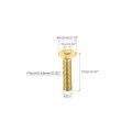 Uxcell Flat Head Socket Cap Screws M2 5-0 45 X 12mm Brass Inner Hex Drive Fasteners Bolts 6pcs