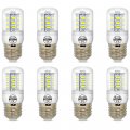 E27 5w White Led Light Bulb Lamp Low Power Consumption Ac 110-120v Cool 6500k E26 Corn 40 Watts Replacement Pack Of 8 Units