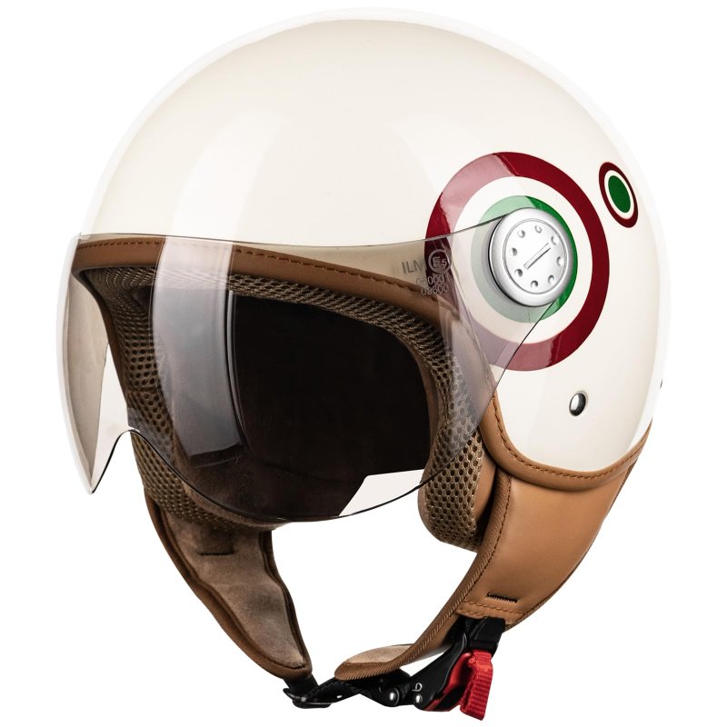 Ilm 3 4 Open Face Motorcycle Helmets For Women Men Retro Moped Scooter Cruiser Casco Vintage Half Helmet Dot Ece Model B-100e