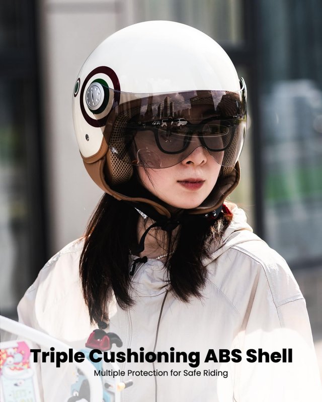 Ilm 3 4 Open Face Motorcycle Helmets For Women Men Retro Moped Scooter Cruiser Casco Vintage Half Helmet Dot Ece Model B-100e