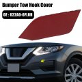 X Autohaux Bright Red Front Bumper Tow Hook Towing Eye Cover Trailer Cap Replacement 622a0-6fl0h For Nissan Rogue 2017 2018