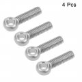 Uxcell M8 X 30mm Machinery Shoulder Swing Lifting Eye Bolt 304 Stainless Steel Metric Thread 4pcs