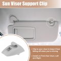 Uxcell Sun Visor Support Clip Retainer For Volkswagen Rabbit 1979-1984 No 191857559 Holder Bracket Hanger Plastic Gray Anti