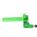 Green Aluminum Alloy Twist Throttle Grip With Cable Compatible For Kawasaki Kx125 Kx250 Klx110 Dirt Bike
