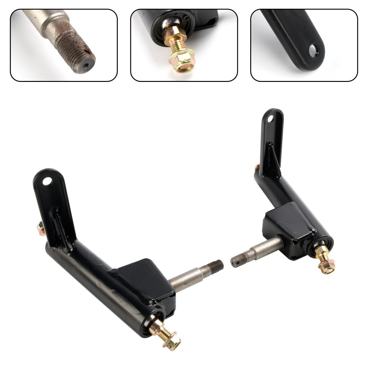 Right Left Steering Knuckle Spindle For Coleman Kt196 Ck196-t Go-rt Fits 196cc 6 5hp Gas Powered Go Karts A Ball Joint Included