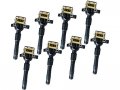 Ignition Coil Kit Set Of 8 Compatible With 2003-2005 Land Rover Range Rounded Head Coils 