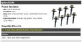 Ignition Coil Kit Set Of 8 Compatible With 2003-2005 Land Rover Range Rounded Head Coils
