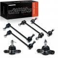 A-premium Set Of 6 Front Rear Sway Bar Link Lower Ball Joint Compatible With Kia Sportage 2005-2010 Hyundai Tucson 2005-2009 