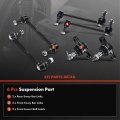 A-premium Set Of 6 Front Rear Sway Bar Link Lower Ball Joint Compatible With Kia Sportage 2005-2010 Hyundai Tucson 2005-2009