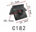 Autobahn88 Nylon U-nut Fender Wheel Housing Compatible With Nissan Oem 63848d4000 63848d4001 Pack Of 20