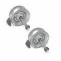 L A Ornamental 2 Stamp Pressed Steel Pipe Track Roller With Retainer 5 X 1-5 8 Silver 