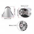 Uxcell Shower Head Holder Adjustable Abs Wall Mount Handheld Bracket Silver Tone Gray 70x50x56mm 2pcs