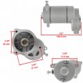 Caltric Starter With Drive Bendix And Relay Solenoid Compatible Polaris