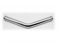 Autobahn88 Aluminum Alloy Pipe 45-degree Od 1 50 38mm L 12 300mm Glossy Polished For Automotive Piping