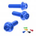Autobahn88 Motorcycle Brake Master Cylinder Bolt Dress-up Kit Compatible With Yamaha Yzf R1 R1m 2015-2019 Blue Set Of 3