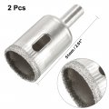 Uxcell 2pcs 22mm Diamond Drill Bit Hole Saw For Glass Tile Marble Fiberglass Ceramic Stone Bottles Pots