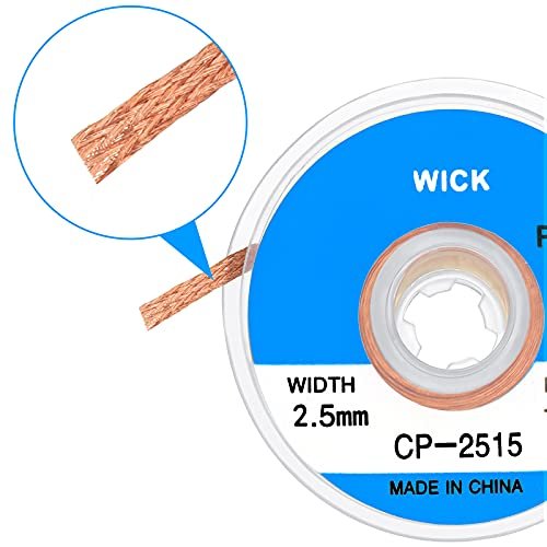 6 Pieces Solder Wicks No-clean Braided Desoldering 1 5 Meter Length Blue 0 Inch