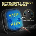 Lx-light Dot Smoke X Shape Led Tail Lights Brake Turn Signal Rear License Plate With Emc Compatible Jeep Wrangler Cj Yj Tj