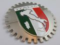 Grille Badge Italia for Car Truck Grill Mount Italy Flag Emblem Chrome 
