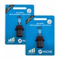 Niche 9007 Headlight Bulb For 1993-1995 Arctic Cat Bearcat Mountain Wildcat Zrt 400 580 600 0609-171 2 Pack