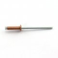 25pcs Red Copper Blind Rivets 1 8 In X 2 3 2x12mm Open End Dome Head Pop Grip Range 5 16 To Core Pulling Fastener Nails