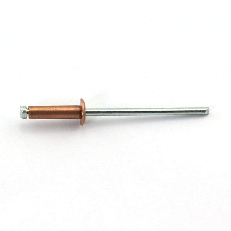 25pcs Red Copper Blind Rivets 1 8 In X 2 3 2x12mm Open End Dome Head Pop Grip Range 5 16 To Core Pulling Fastener Nails