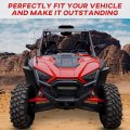 Sautvs Rzr Pro Xp Front Bumper Black Brush Guard Lowfile For Polaris Pro Xp 4 2020-2023 Accessories Replace Oem