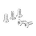M1 4-0 3 X 3mm 20pcs Flat Round Head Screws 304 Stainless Steel Phillips Drive Machine Hardware Fastener For Furniture 