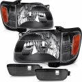 Ocpty Headlight Assembly Pair Replacement For Toyota Tacoma 2001-2004 Bulbs Not Included