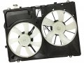 Dual Radiator And A C Condenser Cooling Fan Assembly With Reservoir Tank Compatible 2004-2005 Toyota Sienna Without Trailer Tow