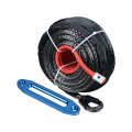 Anzio Durable Synthetic Winch Rope Line Cable Blue 95 3 8 Black 20 500 Lbs Meter Heat Guard