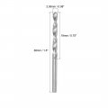 Uxcell 2 05mm Solid Carbide Drill Bits Straight Shank For Stainless Steel Alloy Hard Hardened To 50 Hrc Pcs