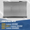 Dpi 2782 Factory Style 1-row Cooling Radiator Compatible With Lexus Gs300 Gs350 Gs450h 2006-2011 Aluminum Core