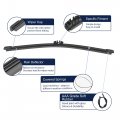 X Autohaux 2pcs Rear Windshield Wiper Blade Replacement Ford Escape 2013-2021 Explorer 2011-2019 For Lincoln Navigator
