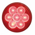United Pacific 39924 Brake Tail Turn Signal Light 7 Led 4 Reflector Red Red Lens 