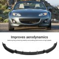 Front Bumper Lip Spoiler Mx-5 Miata Nc 2009-2015 Splitter Car Air Dam Chin Diffuser Protector Body Kit Glossy Black