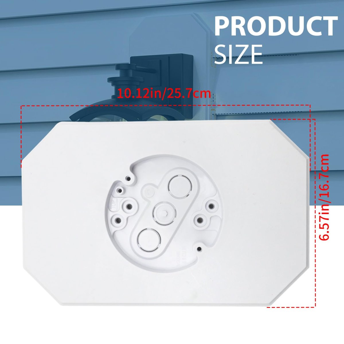 Outdoor Light Mounting Block With Built In Electrical Box 2 Pack Vinyl Siding Lamp For 1 Plate And 4 White