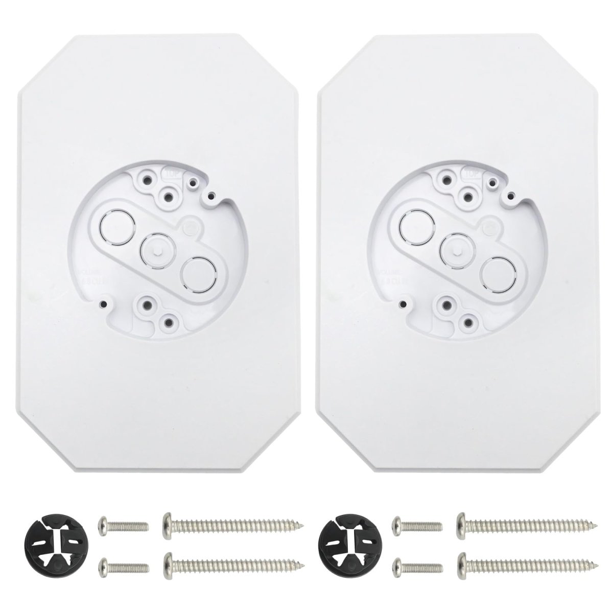 Outdoor Light Mounting Block With Built In Electrical Box 2 Pack Vinyl Siding Lamp For 1 Plate And 4 White