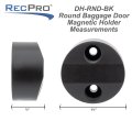 Recpro Round Magnetic Baggage Door Catch For Rv Compartment Black 5-pack